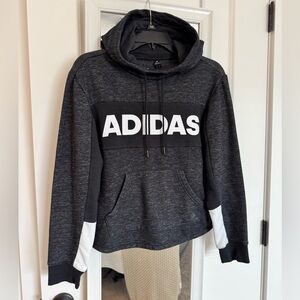 Adidas Black and Gray Hoodie